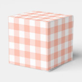 Ballotins Boîte de Fête à Carreaux Gingham Orange Clair (Arrière)