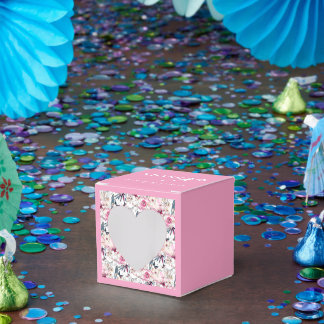 Ballotins Boîte de Fête Bébé Fleur Rose
