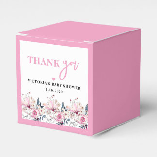 Ballotins Boîte de Fête Bébé Fleur Rose