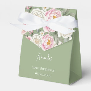 Ballotins Boîte de Fête d'Anniversaire Personnalisée Florale