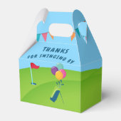 Ballotins Boîte de fête d'anniversaire sur le thème de Golf (Arrière)