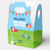 Ballotins Boîte de fête d'anniversaire sur le thème de Golf (Ouvert)