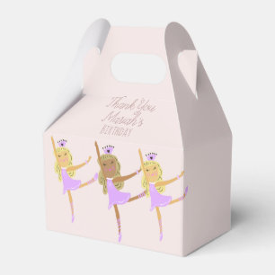 Ballotins Boîte de Fête de Fille au Tutu Rose pour les Balle