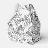 Ballotins Boîte de Fête de Fumée Abstraite Grise et Blanche (Arrière)
