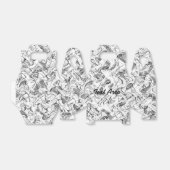 Ballotins Boîte de Fête de Fumée Abstraite Grise et Blanche (Déplié)