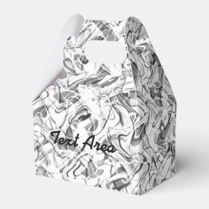 Ballotins Boîte de Fête de Fumée Abstraite Grise et Blanche