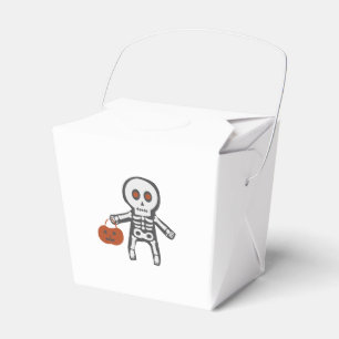 Ballotins Boîte de fête de Halloween de squelette mignon pou