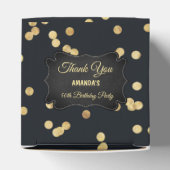 Ballotins Boîte de Fête Pailletée Or Noir (Haut)