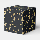 Ballotins Boîte de Fête Pailletée Or Noir (Arrière)