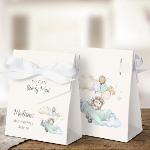 Ballotins Boîte de fête pour Baby Shower Ourson Aviateur