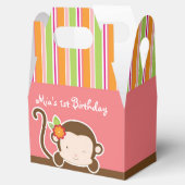 Ballotins Boîte de Fête Rayée Safari Singe en cache-cache (Ouvert)