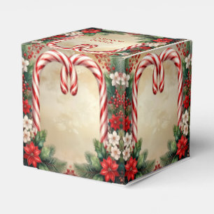 Ballotins Boîte de Fêtes de Noël en forme de Canne à Sucre