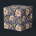 Ballotins Boîte de friandises à faveur florale<br><div class="desc">La boîte de friandises à faveur de fête est présentée avec une belle impression florale multicolore violette. 
Personnalisez cet article ou achetez-le tel quel.
Conseil : Ajoutez simplement vos excellentes friandises et ajoutez un ruban de fête.



Image sous licence</div>