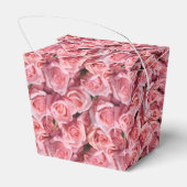 Ballotins Boîte de friandises à imprimer Roses roses pour fê (Arrière)