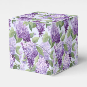 Ballotins Boîte de friandises à motif lilas pour fête