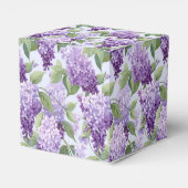 Ballotins Boîte de friandises à motif lilas pour fête (Arrière)
