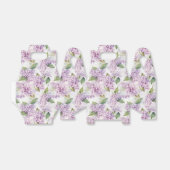 Ballotins Boîte de friandises à motif lilas pour fête (Déplié)