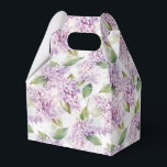 Ballotins Boîte de friandises à motif lilas pour fête<br><div class="desc">La boîte de faveurs de fête est présentée avec un imprimé floral de lilas. 
Personnalisez cet article ou achetez-le tel quel.
Conseil : Il suffit d'ajouter vos excellentes friandises et un ruban festif.



Image sous licence</div>