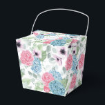 Ballotins Boîte de friandises à thème Hydrangea<br><div class="desc">Boîte de faveur de fête avec impression florale d'hydrangea</div>