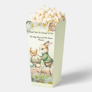 Ballotins Boîte de friandises de pop-corn de Pâques Lapin Mi