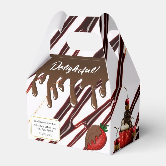 Ballotins Boîte de friandises délicieuses pour les fêtes (Verso)