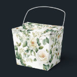 Ballotins Boîte de friandises Floral Favor<br><div class="desc">La boîte de friandises pour la fête est présentée avec une belle impression florale de rose blanche. 
Personnalisez cet article ou achetez-le tel quel.
Conseil : il suffit d'ajouter vos excellentes friandises et d'y mettre un ruban de fête.



Image sous licence</div>