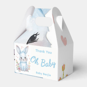 Ballotins Boîte de friandises pour Baby Shower Pastel Bleu,