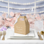 Ballotins Boîte de friandises pour fête<br><div class="desc">La boîte de faveur de fête est montrée dans une couleur de brindille.
Personnalisez cet article et remplacez le texte exemple par le vôtre.
Astuce : il suffit d'ajouter vos délicieuses friandises et un ruban de fête.</div>