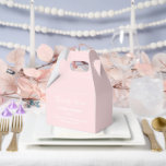 Ballotins Boîte de friandises pour fête<br><div class="desc">La boîte de faveur de fête est présentée dans une élégante couleur rose blush.
Personnalisez cet article et remplacez le texte d'exemple par le vôtre.
Conseil : il suffit d'ajouter vos excellentes friandises et un ruban de fête.</div>