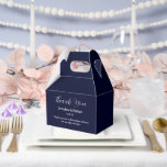 Ballotins Boîte de friandises pour fête<br><div class="desc">La boîte de faveur de fête est présentée dans une couleur bleu marine élégante.</div>