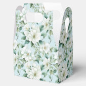 Ballotins Boîte de friandises pour fête aux fleurs blanches (Ouvert)