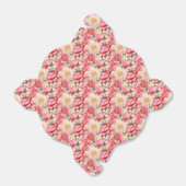 Ballotins Boîte de friandises pour fête aux pivoines roses (Déplié)