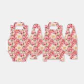 Ballotins Boîte de friandises pour fête aux pivoines roses (Déplié)