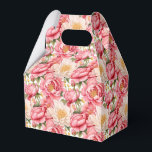 Ballotins Boîte de friandises pour fête aux pivoines roses<br><div class="desc">La boîte de faveur de fête est présentée avec une belle impression florale de pivoines roses. 
Personnalisez cet article ou achetez-le tel quel.
Conseil : Ajoutez simplement vos excellentes friandises et un ruban festif.



Image sous licence</div>