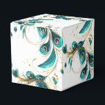 Ballotins Boîte de friandises pour fête aux plumes de paon<br><div class="desc">La boîte de faveur de fête est présentée dans une jolie impression de plumes de paon. Personnalisez cet article et ajoutez-y ou achetez-le tel quel. Conseil : Ajoutez-y un autocollant avec des noms et ajoutez du ruban joli. Image sous licence Conseil : Il suffit d'ajouter vos excellentes friandises et d'ajouter...</div>