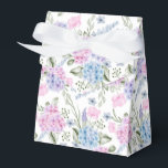 Ballotins Boîte de friandises pour fête avec impression d'ho<br><div class="desc">La boîte de faveurs de fête est illustrée avec une impression florale d'hortensia. 
Personnalisez cet article ou achetez-le tel quel.
Conseil : il suffit d'ajouter vos excellentes friandises et un ruban de fête.</div>