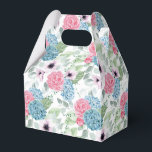 Ballotins Boîte de friandises pour fête avec impression d'ho<br><div class="desc">La boîte de faveur de fête est présentée avec une impression florale d'hortensia. 
Personnalisez cet article ou achetez-le tel quel.
Conseil : Ajoutez simplement vos excellentes friandises et un ruban de fête.</div>