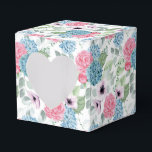 Ballotins Boîte de friandises pour fête avec impression d'ho<br><div class="desc">La boîte de faveur de fête est montrée avec une impression florale d'hortensia. 
Personnalisez cet article ou achetez-le tel quel.
Conseil : Ajoutez simplement vos excellentes friandises et un ruban festif.</div>