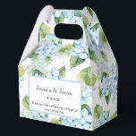 Ballotins Boîte de friandises pour fête avec impression d'ho<br><div class="desc">La boîte de faveur de fête est présentée avec une impression florale d'hortensia. 
Personnalisez cet article et remplacez le texte d'exemple par le vôtre.
Conseil : il suffit d'ajouter vos excellentes friandises et un ruban festif.



Image sous licence</div>