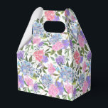 Ballotins Boîte de friandises pour fête avec impression d'ho<br><div class="desc">La boîte de faveurs de fête est illustrée d'une impression florale d'hortensia. 
Personnalisez cet article ou achetez-le tel quel.
Conseil : il suffit d'ajouter vos excellentes friandises et un ruban de fête.</div>