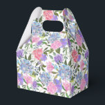 Ballotins Boîte de friandises pour fête avec impression d'ho<br><div class="desc">La boîte de faveurs de fête est illustrée avec une impression florale d'hortensia. 
Personnalisez cet article ou achetez-le tel quel.
Conseil : il suffit d'ajouter vos excellentes friandises et un ruban de fête.</div>