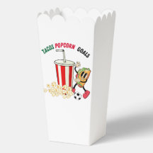Boîte de friandises pour fête de football mexicain