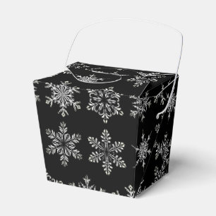 Ballotins Boîte de friandises pour les fêtes - Flocons de ne