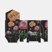 Ballotins Boîte de gâteau d'anniversaire fleur Poppy rouge o (Déplié)