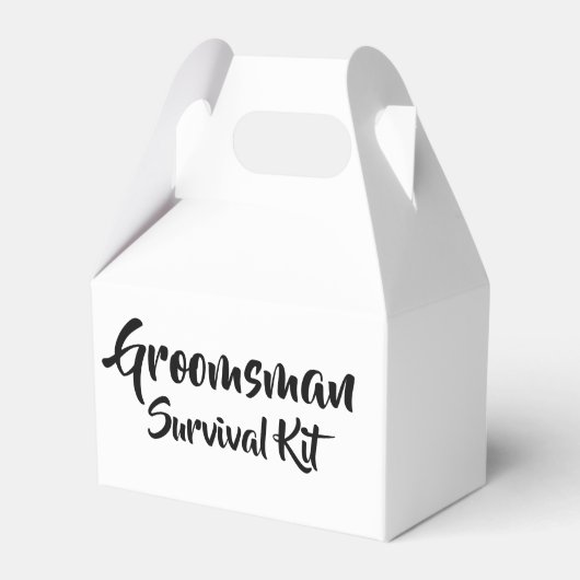 Ballotins Boîte de kit de survie "Groomsman" (Verso)