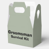 Ballotins Boîte de kit de survie "Groomsman" (Ouvert)