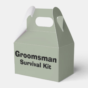 Ballotins Boîte de kit de survie "Groomsman"