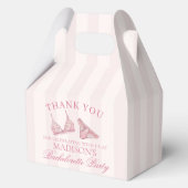 Ballotins Boîte de lingerie rose pour enterrement de vie de  (Verso)