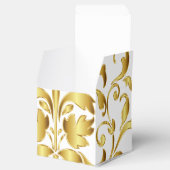 Ballotins Boîte de mariage blanc et or (Ouvert)