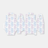 Ballotins Boîte de mariage bleu violet rose volière (Déplié)